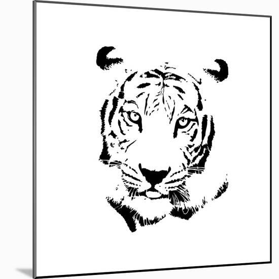 Tiger-null-Mounted Art Print