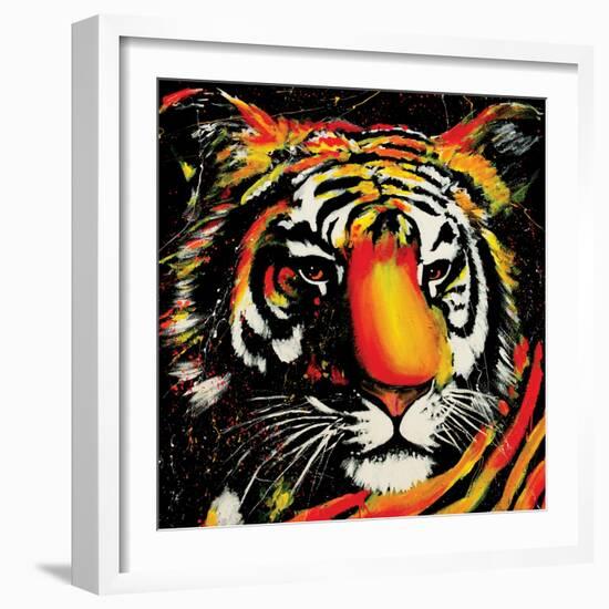 Tiger-null-Framed Art Print
