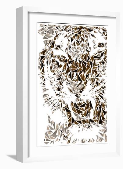 Tiger-Cristian Mielu-Framed Art Print