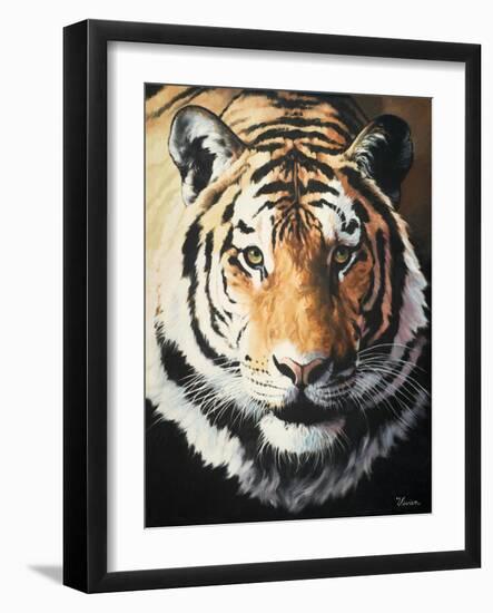 Tiger-Vivien Rhyan-Framed Art Print