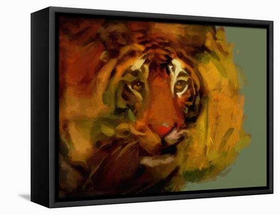 Tiger-Mark Gordon-Framed Stretched Canvas