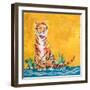 Tiger-Kellie Day-Framed Art Print