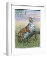 Tiger-Ron Jenkins-Framed Art Print