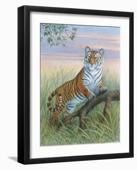 Tiger-Ron Jenkins-Framed Art Print