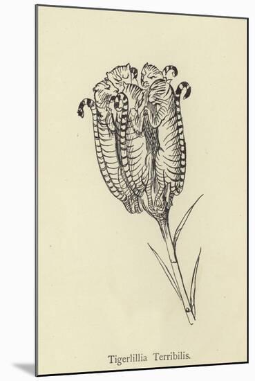 Tigerlillia Terribilis-Edward Lear-Mounted Giclee Print