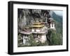 Tigernest, Very Important Buddhist Temple High in the Mountains, Himalaya, Bhutan-Jutta Riegel-Framed Photographic Print