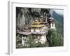 Tigernest, Very Important Buddhist Temple High in the Mountains, Himalaya, Bhutan-Jutta Riegel-Framed Photographic Print