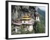 Tigernest, Very Important Buddhist Temple High in the Mountains, Himalaya, Bhutan-Jutta Riegel-Framed Photographic Print