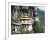 Tigernest, Very Important Buddhist Temple High in the Mountains, Himalaya, Bhutan-Jutta Riegel-Framed Photographic Print