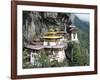 Tigernest, Very Important Buddhist Temple High in the Mountains, Himalaya, Bhutan-Jutta Riegel-Framed Photographic Print