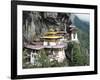 Tigernest, Very Important Buddhist Temple High in the Mountains, Himalaya, Bhutan-Jutta Riegel-Framed Photographic Print