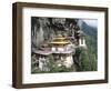 Tigernest, Very Important Buddhist Temple High in the Mountains, Himalaya, Bhutan-Jutta Riegel-Framed Photographic Print