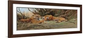 Tigers at Dawn, 1913-Wilhelm Kuhnert-Framed Giclee Print