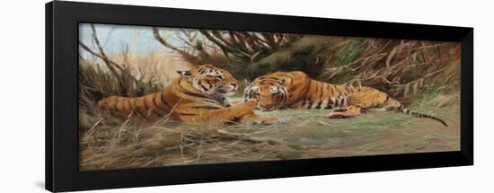 Tigers at Dawn, 1913-Wilhelm Kuhnert-Framed Giclee Print