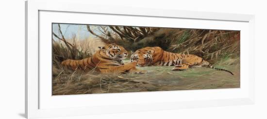 Tigers at Dawn, 1913-Wilhelm Kuhnert-Framed Giclee Print