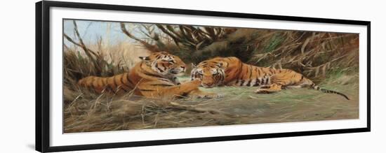 Tigers at Dawn, 1913-Wilhelm Kuhnert-Framed Giclee Print