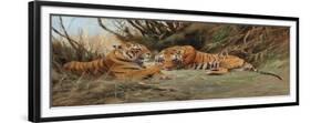 Tigers at Dawn, 1913-Wilhelm Kuhnert-Framed Giclee Print