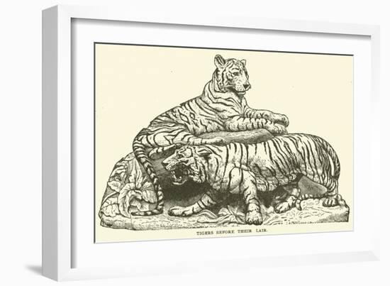 Tigers before their Lair-null-Framed Giclee Print