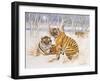 Tigers in the Snow, 2005-E.B. Watts-Framed Giclee Print