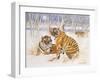 Tigers in the Snow, 2005-E.B. Watts-Framed Giclee Print