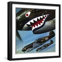 Tigers over Asia-Wilf Hardy-Framed Giclee Print