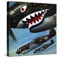 Tigers over Asia-Wilf Hardy-Stretched Canvas