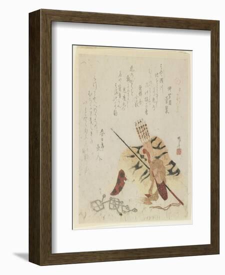 Tigers Run One Thousand Miles, 1818-Ryuryukyo Shinsai-Framed Giclee Print