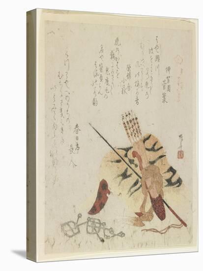 Tigers Run One Thousand Miles, 1818-Ryuryukyo Shinsai-Stretched Canvas