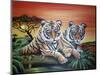 Tigers-Sue Clyne-Mounted Giclee Print