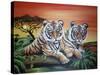 Tigers-Sue Clyne-Stretched Canvas