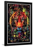 TigerSplatter-(No-FlockBlacklight)-null-Framed Standard Poster