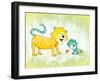 Tiggy Too-Blue Fish-Framed Art Print