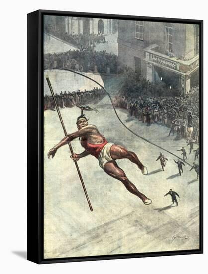 Tightrope Accident-Vittorio Pisani-Framed Stretched Canvas