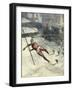 Tightrope Accident-Vittorio Pisani-Framed Art Print