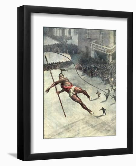 Tightrope Accident-Vittorio Pisani-Framed Art Print