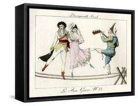 Tightrope Walkers French-null-Framed Stretched Canvas