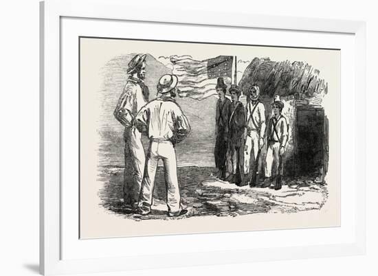 Tigre Island, the United States Garrison, 1850-null-Framed Giclee Print