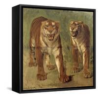 Tigre royal furieux-Rosa Bonheur-Framed Stretched Canvas