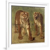 Tigre royal furieux-Rosa Bonheur-Framed Giclee Print