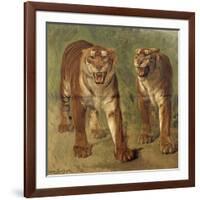 Tigre royal furieux-Rosa Bonheur-Framed Giclee Print