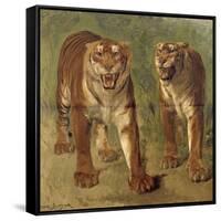 Tigre royal furieux-Rosa Bonheur-Framed Stretched Canvas