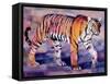 Tigress, Khana, India, 1999-Mark Adlington-Framed Stretched Canvas