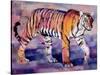 Tigress, Khana, India, 1999-Mark Adlington-Stretched Canvas