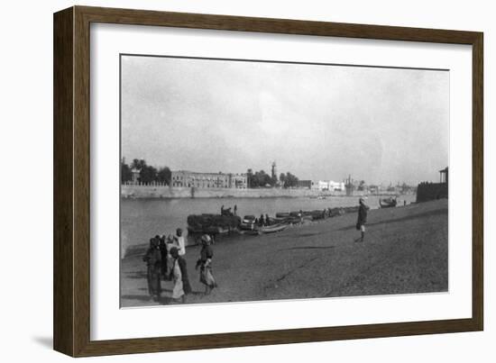 Tigris River, Baghdad, Iraq, 1917-1919-null-Framed Giclee Print