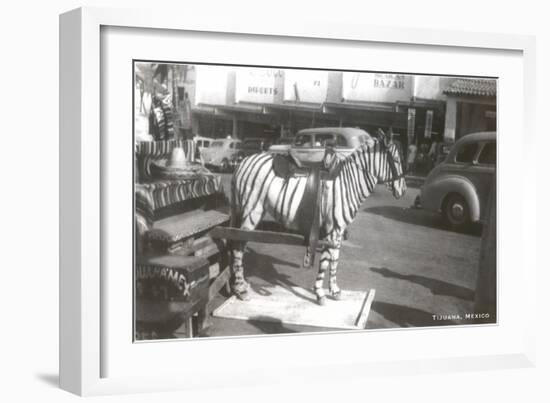 Tijuana Faux Zebra-null-Framed Art Print