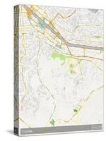 Tijuana, Mexico Map-null-Stretched Canvas