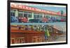 Tijuana, Mexico - Mexicali Beer Hall, Longest Bar in World-Lantern Press-Framed Art Print