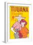 Tijuana Travel Poster with Gringos-null-Framed Art Print