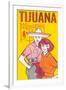 Tijuana Travel Poster with Gringos-null-Framed Art Print