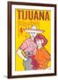 Tijuana Travel Poster with Gringos-null-Framed Art Print